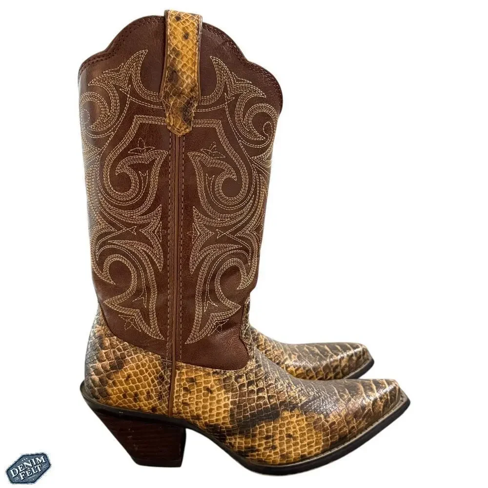 Durango® Crush Women's Brown Western/Cowboy‎ Scalloped 11” Boots